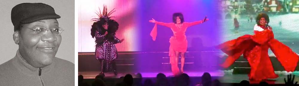 a person standing in front of a stage
